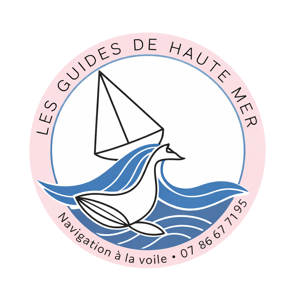 logo guides haute mer capbreton cours stage formation croisiere voile